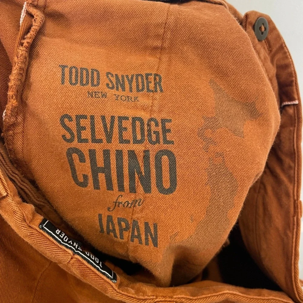 Todd Snyder Men's Chinos in Rust Brown